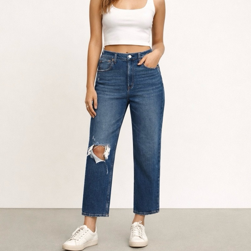 Abercrombie Fitch 4 Short (27S) Ankle Straight Ultra High Rise Women's Jeans